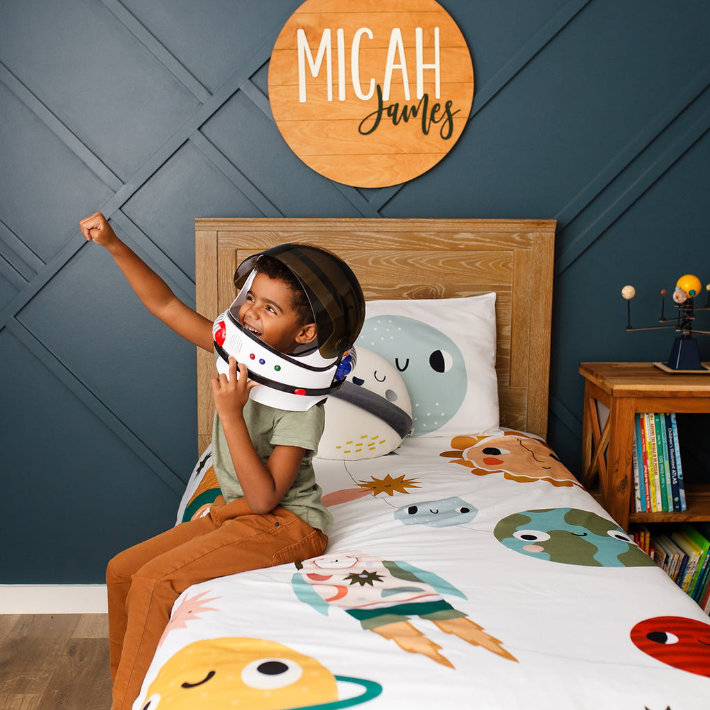 Space Explorer Duvet & Pillowcase in - Big Kid Bedding photo