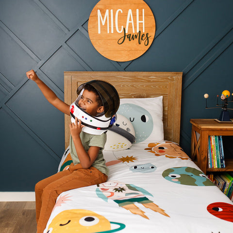 Space Explorer Duvet & Pillowcase in - Big Kid Bedding photo