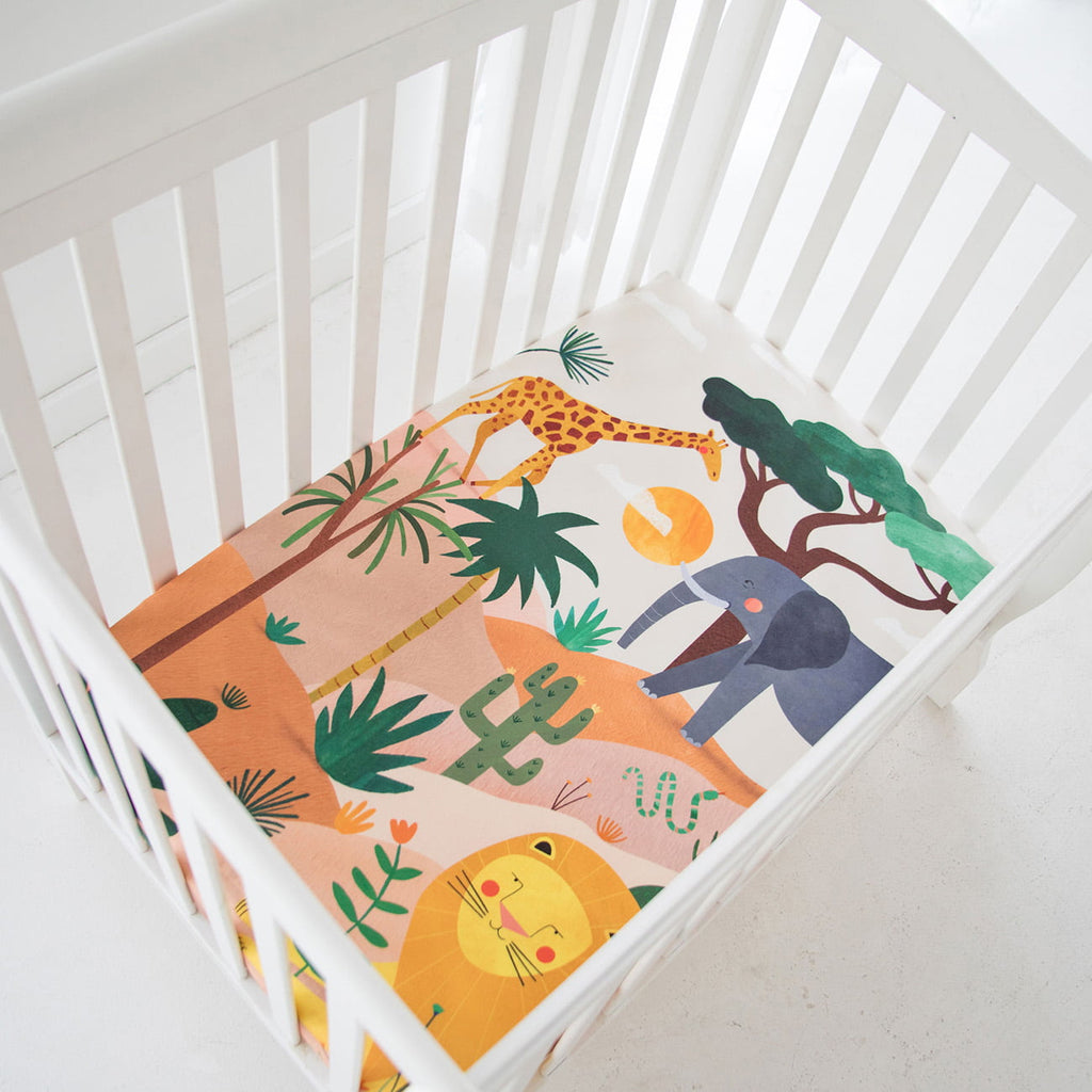 In The Savanna Mini Crib Sheet in - Crib sheets photo