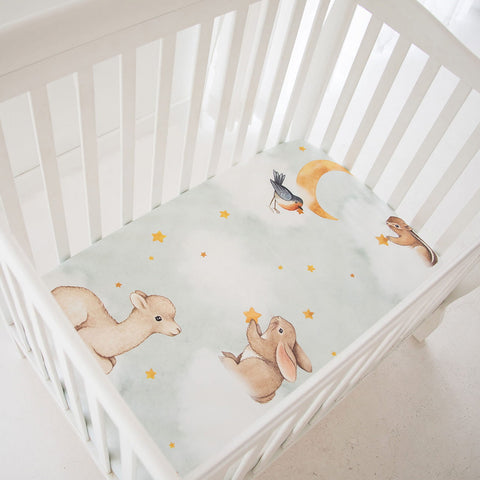 Goodnight Wonderland Mini Crib Sheet in - Crib sheets photo