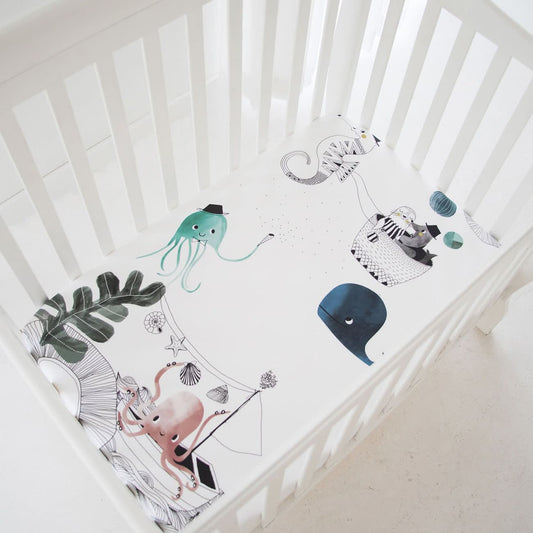Underwater Love Mini Crib Sheet in - Crib sheets photo