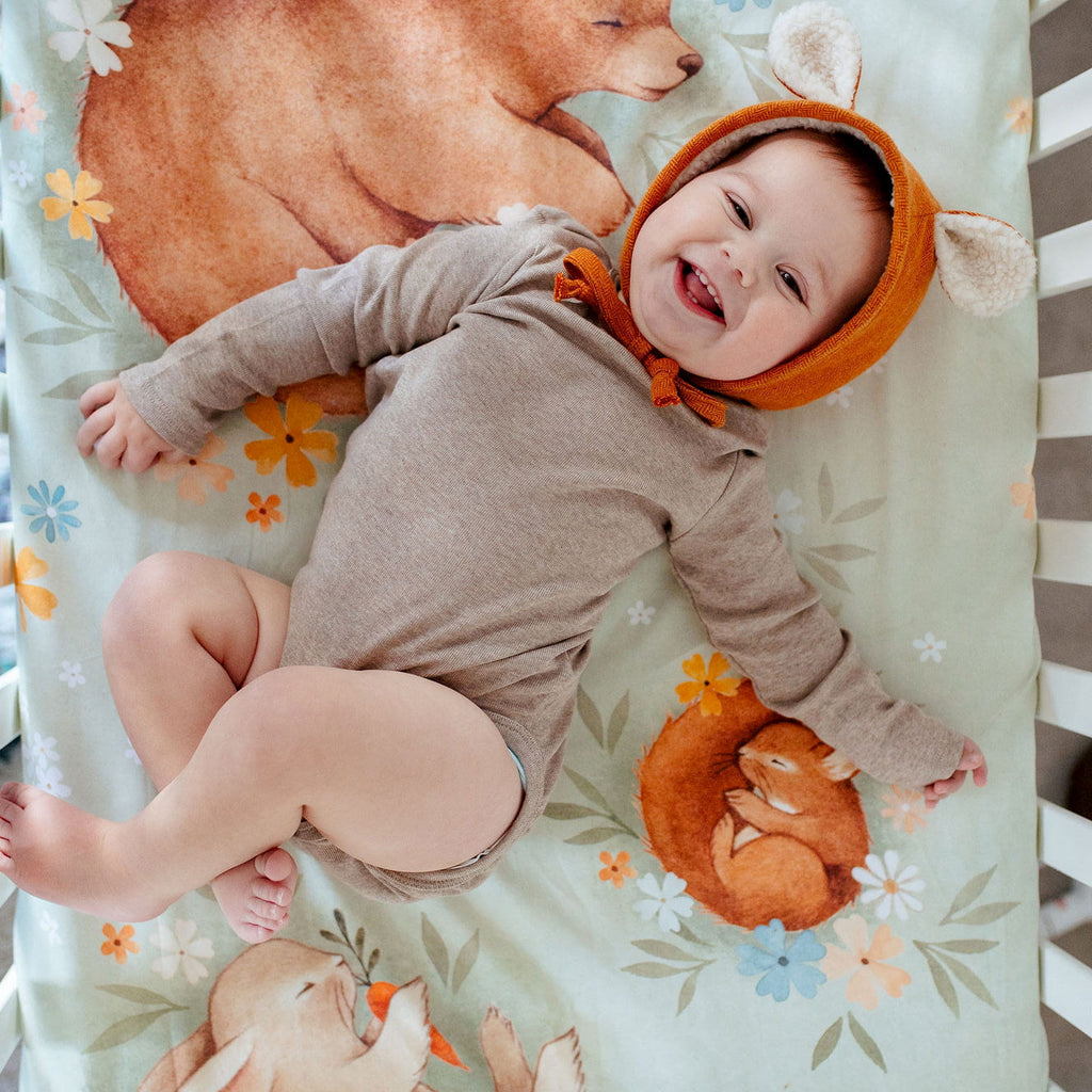 Enchanted Meadow Standard Size Crib Sheet in - Crib sheets photo