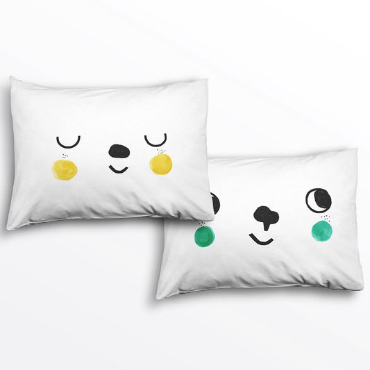 2-pack Happy Faces Standard Size Pillowcases in - Pillowcase photo