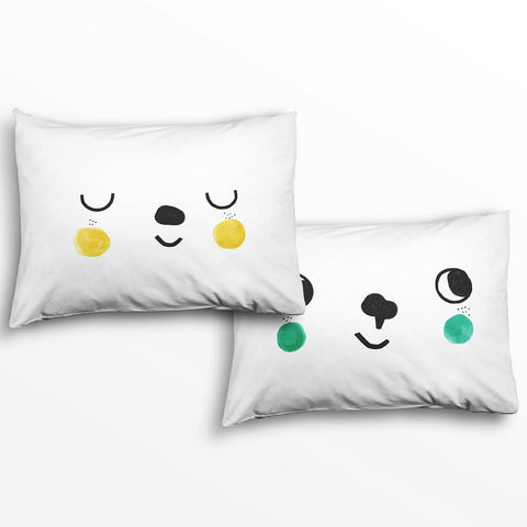 2-pack Happy Faces Standard Size Pillowcases in - Pillowcase photo