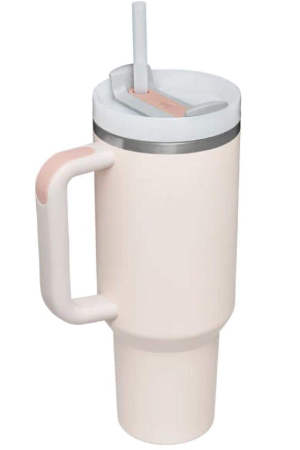 Stainless Steel Tumbler with Upgraded Handle and Straw - SwagglyLife Home & Fashion