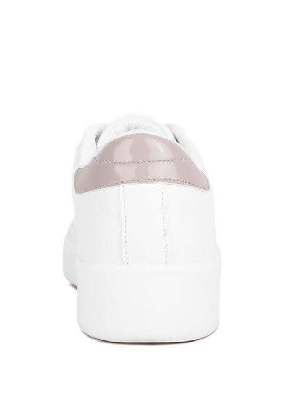 Starry Glitter Star Detail Sneakers - SwagglyLife Home & Fashion
