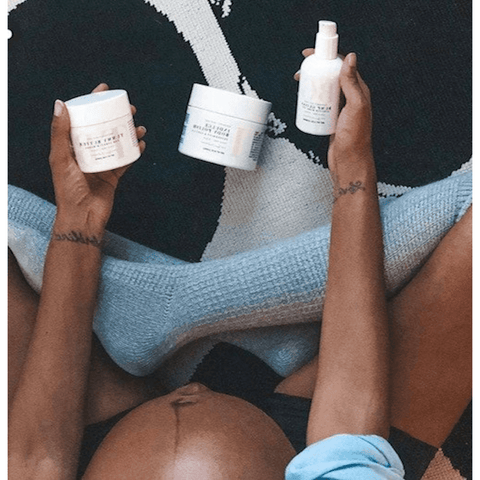 Stretch Mark Prevention Trio in - Maternity Gift Basket > pregnancy belly cream > best oil for pregnancy stretch marks > new mom gift > gift for pregnant woman > mom to be gift set > pregnancy creams to prevent stretch marks > stretch mark kit > stretch mark prevention photo