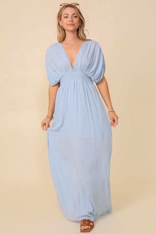 Summer Spring Vacation Maxi Sundress Lined - SwagglyLife Home & Fashion