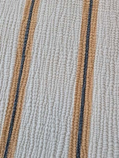 Sunbeam Bedspread Collection – Reversible Organic Turkish Cotton, Striped Design, Fits Queen/King