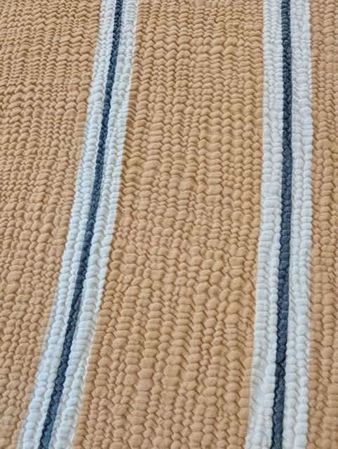 Sunbeam Bedspread Collection – Reversible Organic Turkish Cotton, Striped Design, Fits Queen/King
