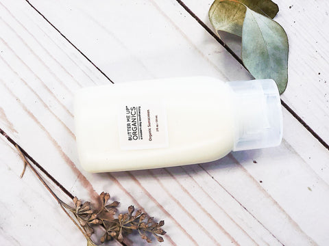 Natural Organic Sunscreen / Safe Sunscreen / Non-Nano Zinc Oxide Sunscreen / Sun Protection / Butter Me Up Organics in - Body photo