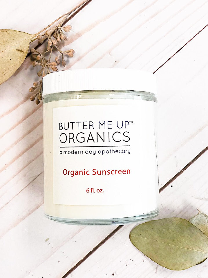 Natural Organic Sunscreen / Safe Sunscreen / Non-Nano Zinc Oxide Sunscreen / Sun Protection / Butter Me Up Organics in - Body photo