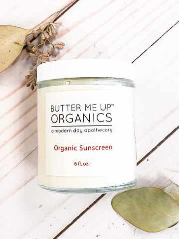Natural Organic Sunscreen / Safe Sunscreen / Non-Nano Zinc Oxide Sunscreen / Sun Protection / Butter Me Up Organics in - Body photo