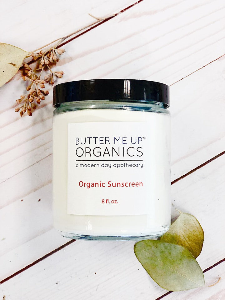 Natural Organic Sunscreen / Safe Sunscreen / Non-Nano Zinc Oxide Sunscreen / Sun Protection / Butter Me Up Organics in - Body photo