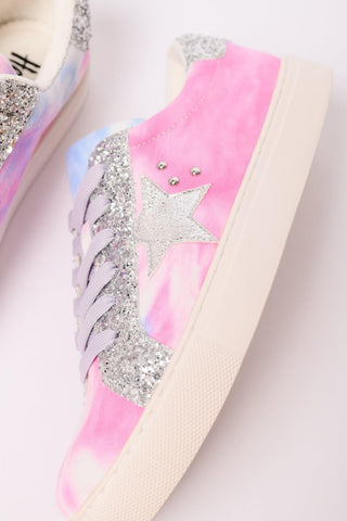 Supernova Sneakers in Pastel Tie Dye - SwagglyLife Home & Fashion