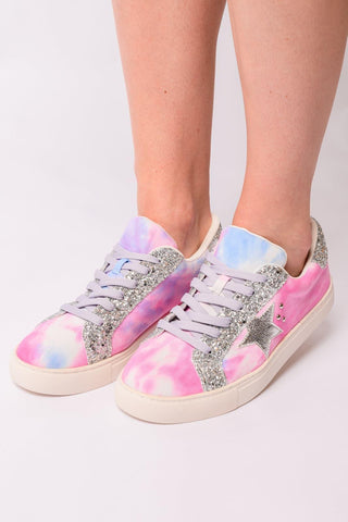Supernova Sneakers in Pastel Tie Dye - SwagglyLife Home & Fashion