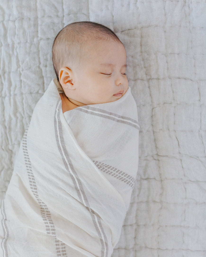 Handwoven Cotton Baby Swaddle in - Swaddling & Receiving Blankets photo