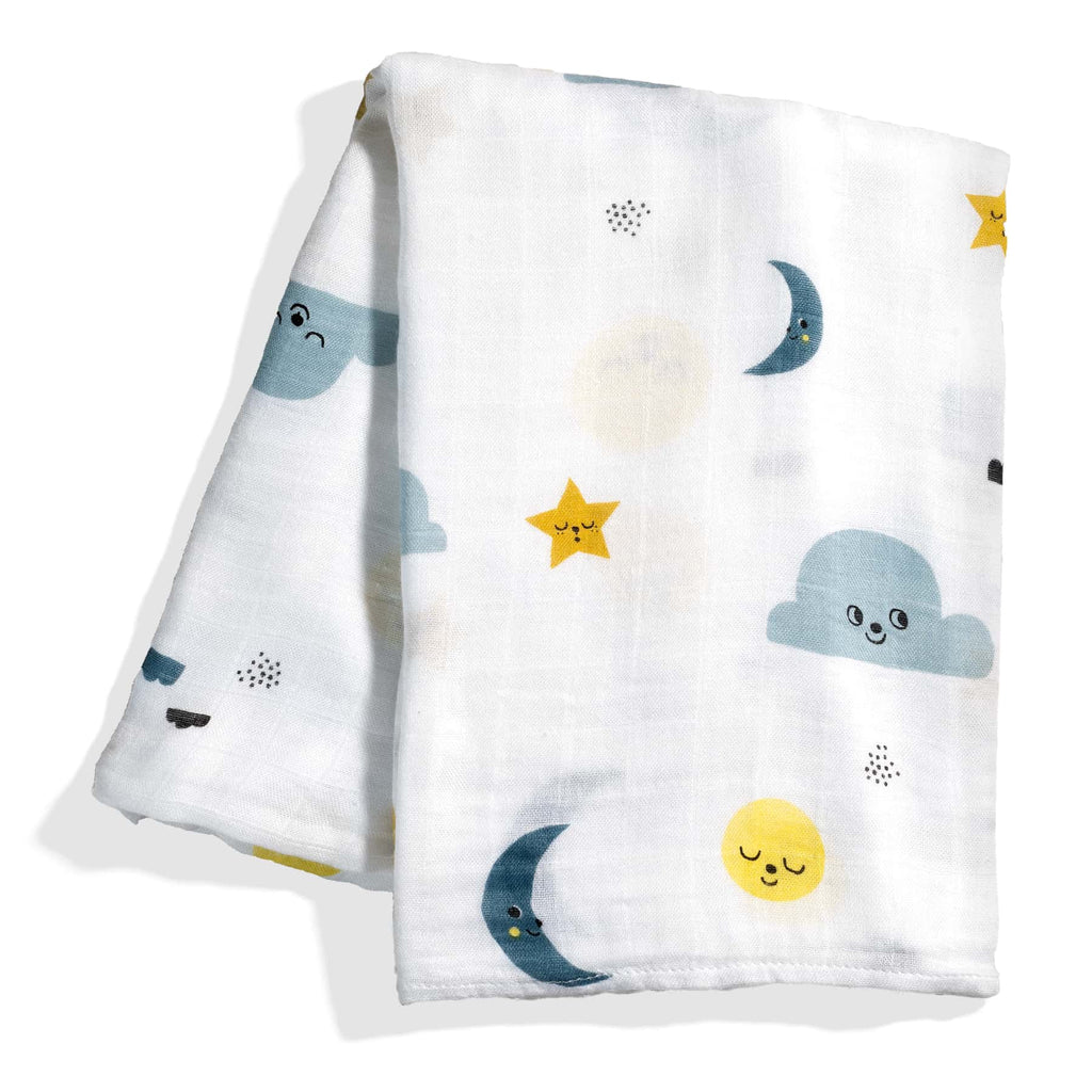 Moon and stars bamboo swaddle in - Swaddle photo