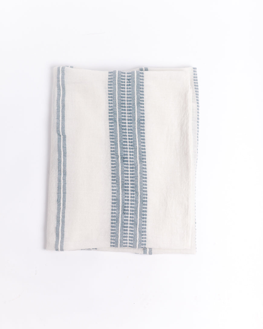 Handwoven Cotton Baby Swaddle in Light Blue - Swaddling & Receiving Blankets photo