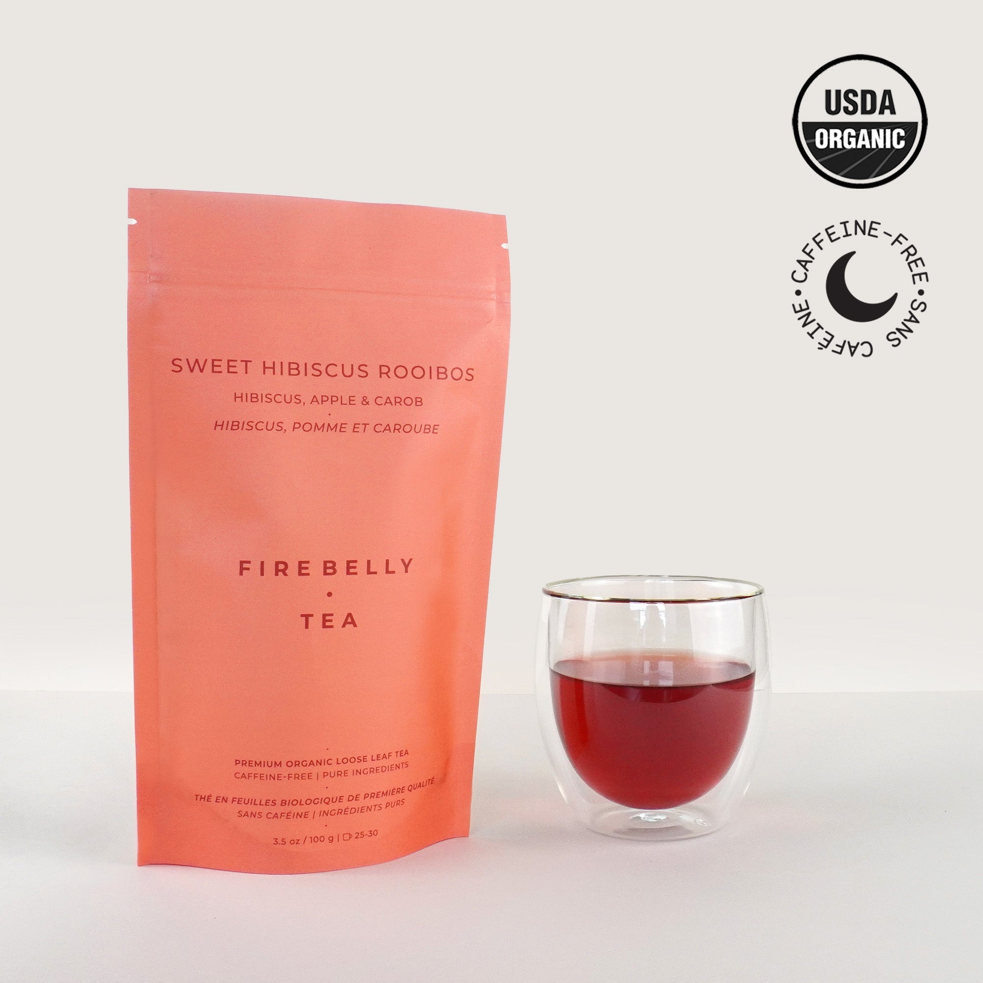 Sweet Hibiscus Rooibos in Compostable Bag - Herbal Tea photo