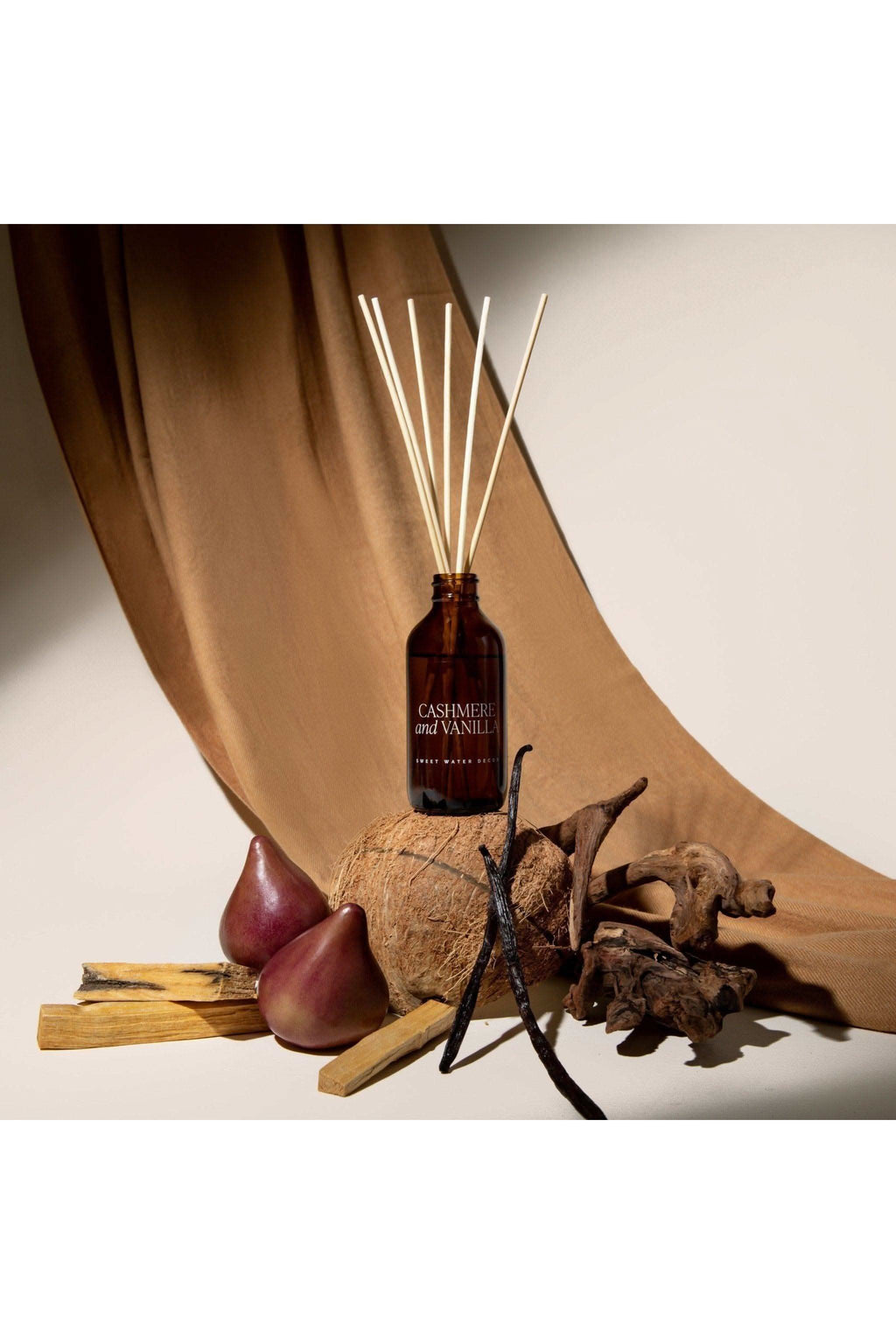 Sweet Water Decor Cashmere and Vanilla Amber Reed Diffuser - SwagglyLife Home & Fashion