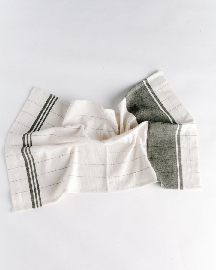 Chelsea Cotton Tea Towel in Grey - Kitchen Towels photo
