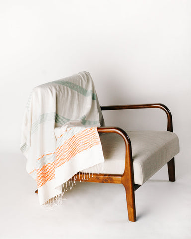 Camden Handwoven Cotton Throw Blanket in - Blankets photo