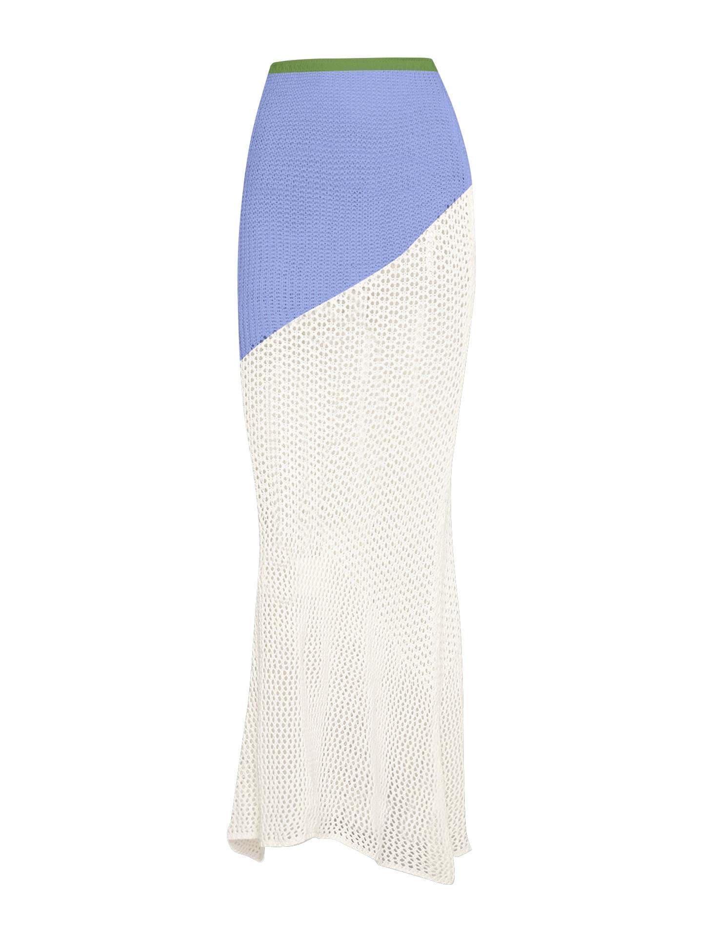 Tied Long Sleeve Top and Skirt Cover Up Set - SwagglyLife Home & Fashion