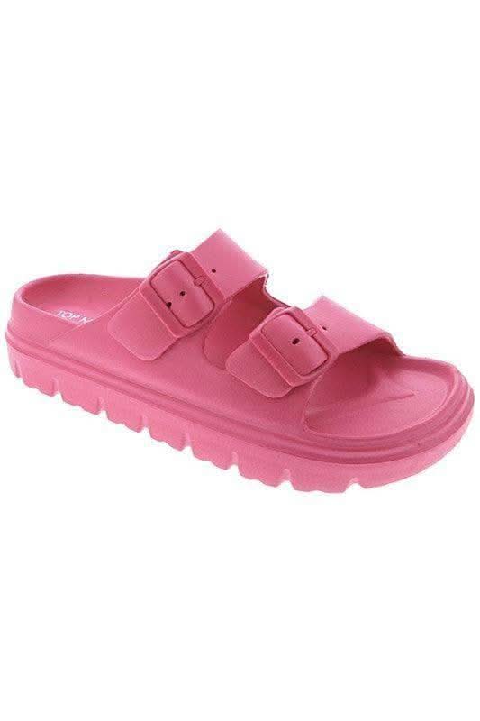 Top Moda Cairo Slides Sandals in FUCHSIA - Shoes photo