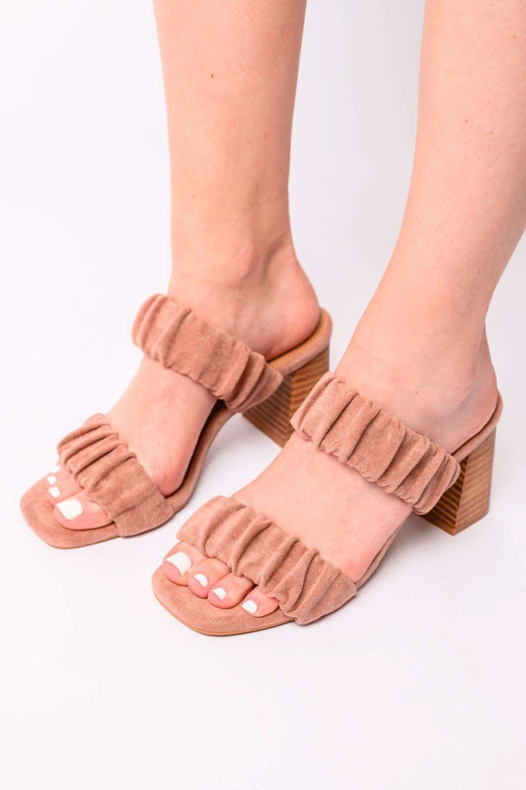 Tropic Like it's Hot Heels in Blush Suede - SwagglyLife Home & Fashion