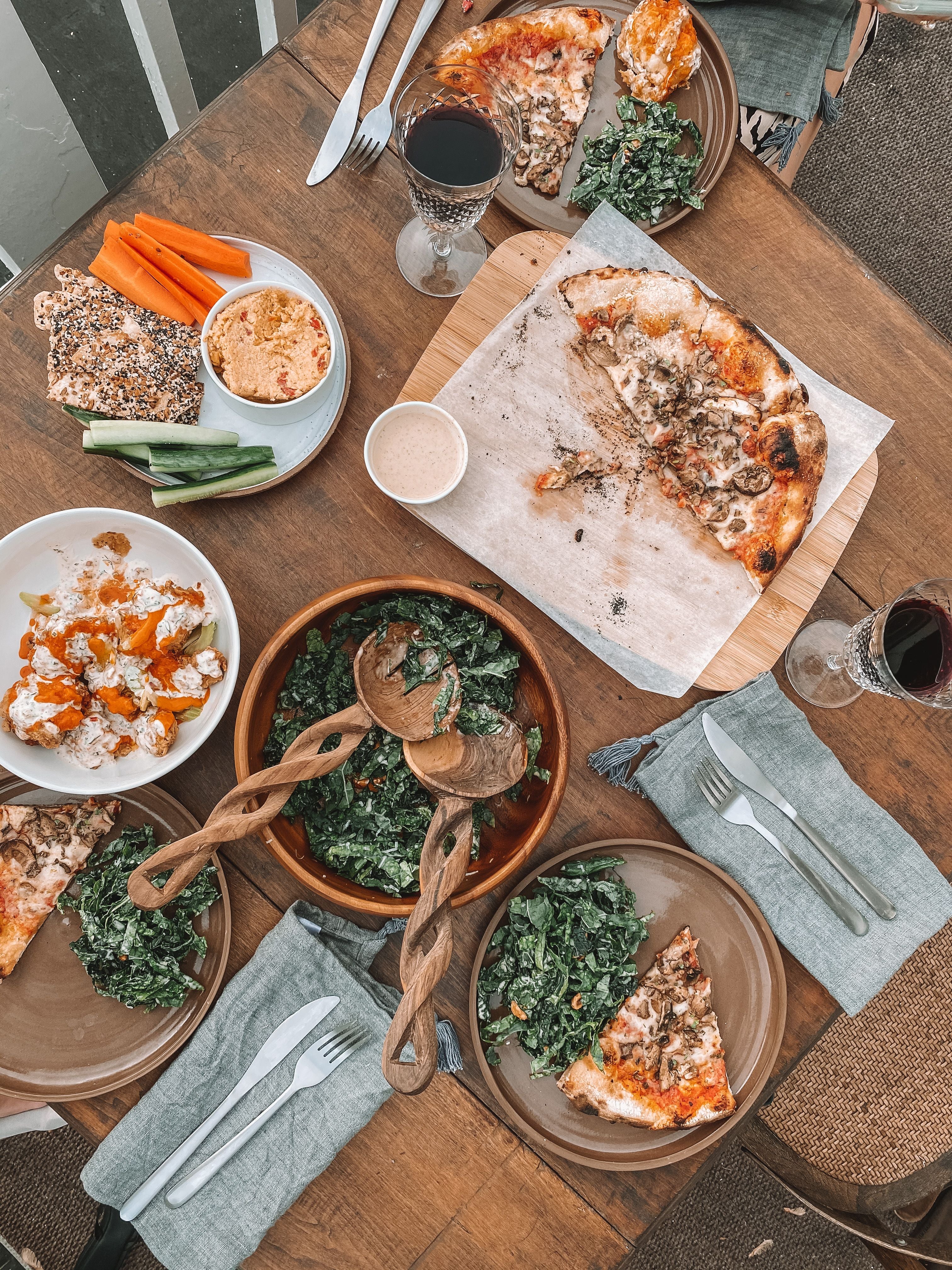 Olive Wood Spiral Salad Servers - SwagglyLife Home & Fashion