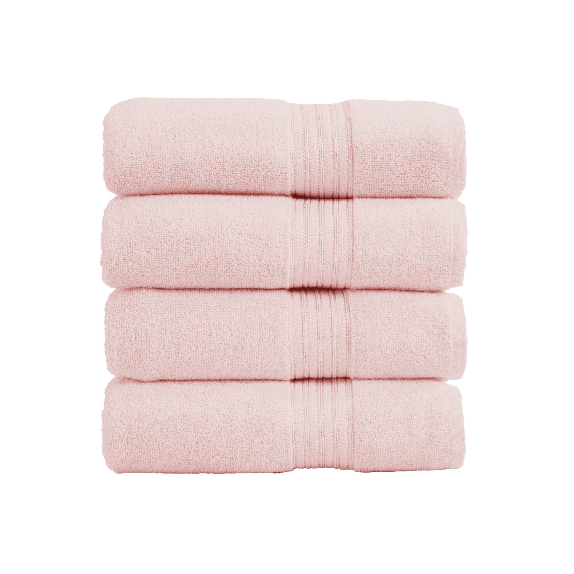Cotton Terry Bath Towel Set - Cooper Collection in Bath Towel (Pack of 4) Pink - photo