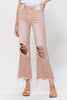 VERVET by Flying Monkey 90's Vintage Crop Flare Jeans - SwagglyLife Home & Fashion