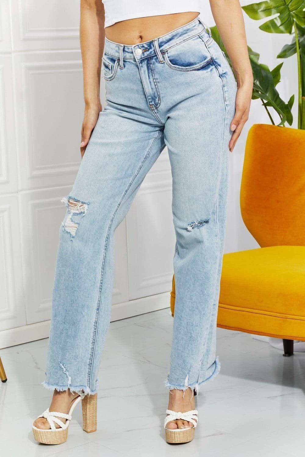 Vervet by Flying Monkey Full Size Allie 90's Dad Jean - SwagglyLife Home & Fashion