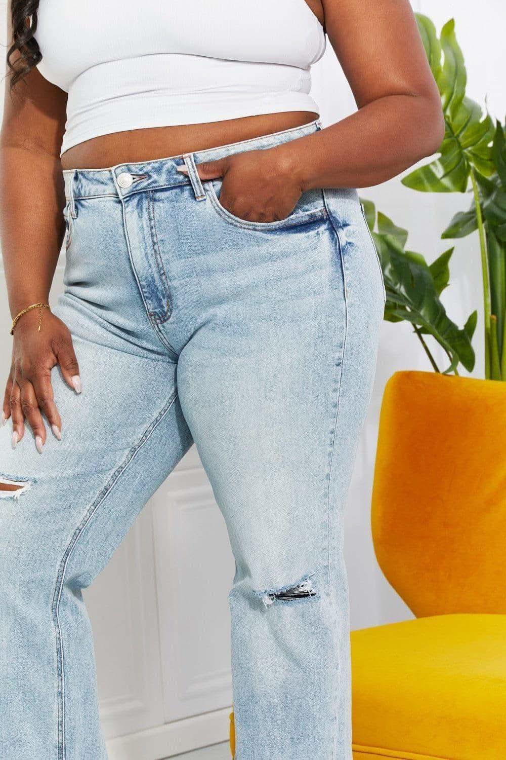 Vervet by Flying Monkey Full Size Allie 90's Dad Jean - SwagglyLife Home & Fashion