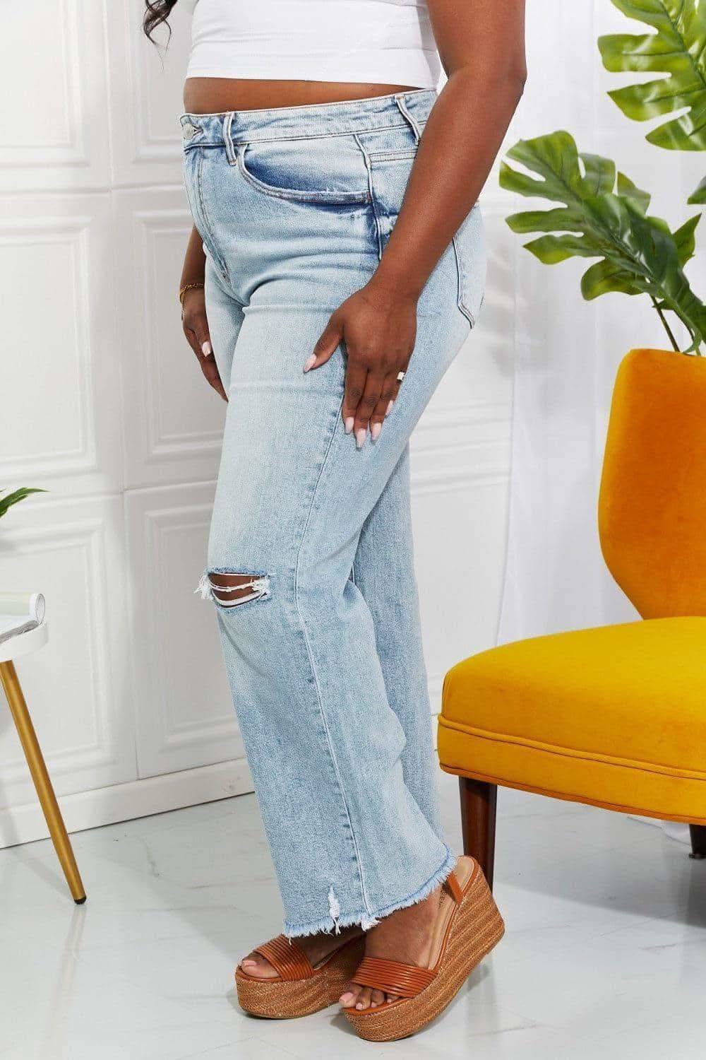 Vervet by Flying Monkey Full Size Allie 90's Dad Jean - SwagglyLife Home & Fashion