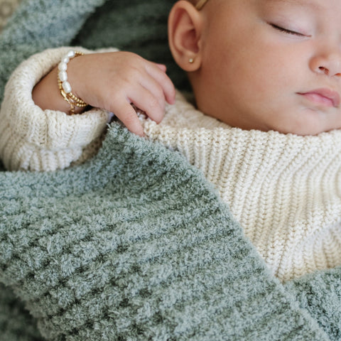 Saranoni Waffle Knit Receiving Blankets in - photo