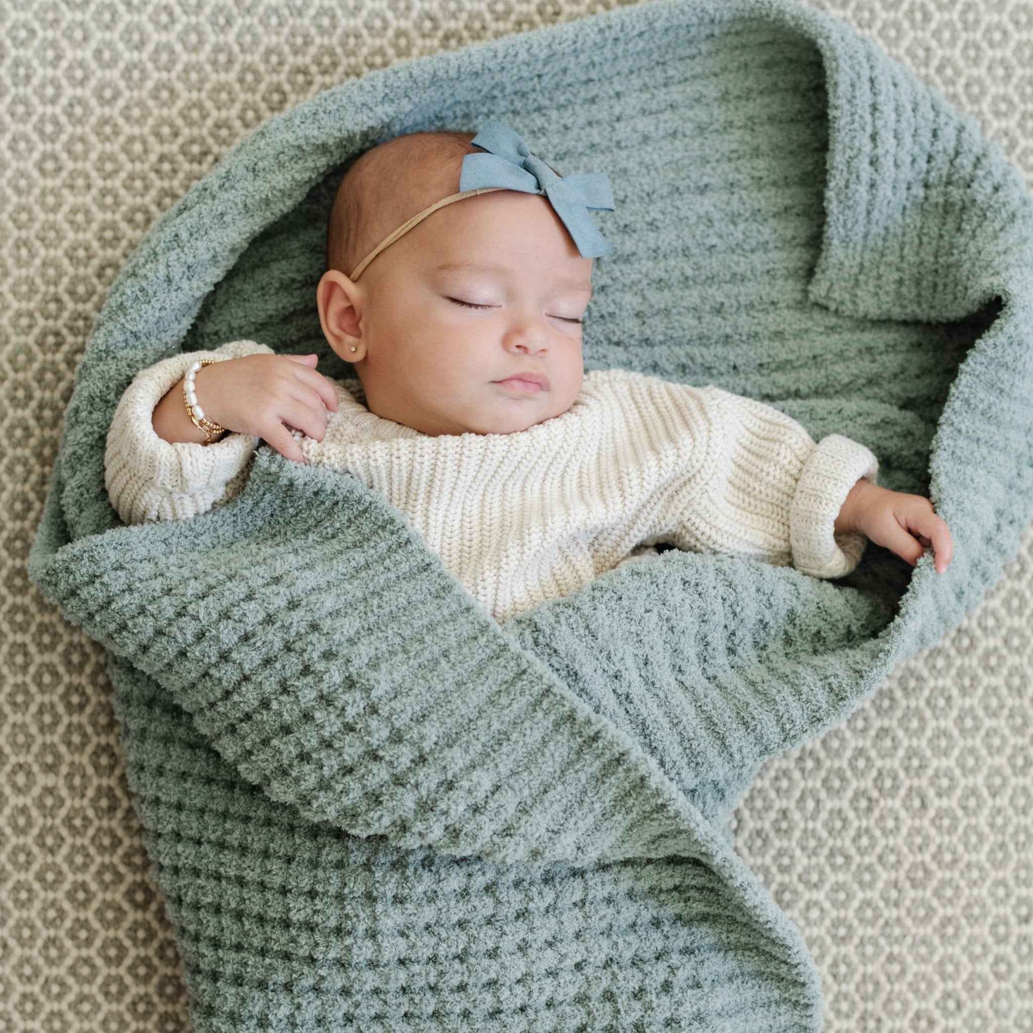 Saranoni Waffle Knit Receiving Blankets in - photo