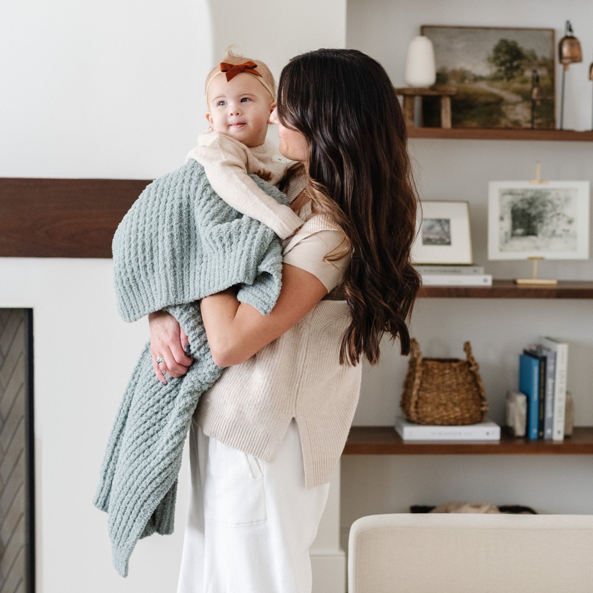 Saranoni Waffle Knit Receiving Blankets in - photo