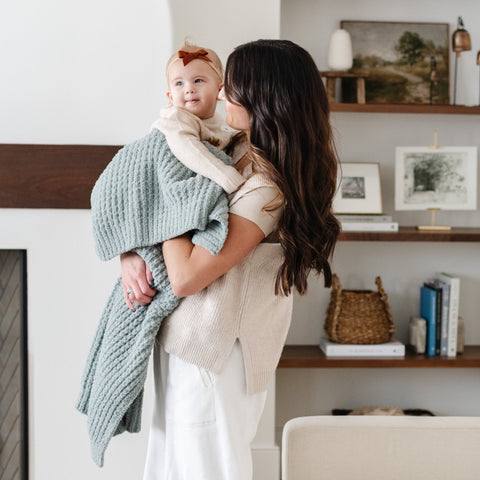 Saranoni Waffle Knit Receiving Blankets in - photo