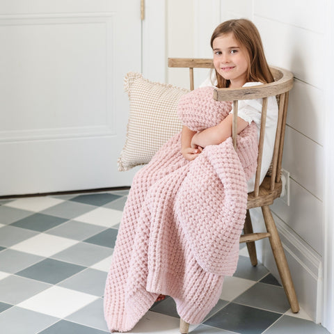 Saranoni Waffle Knit Toddler Blankets in Rosette - photo