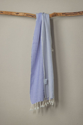 Waffle Weave Hand Towel Collection – 20”x40” Organic Turkish Cotton Towels with Tassels in Lilac - Bath Towels & Washcloths photo