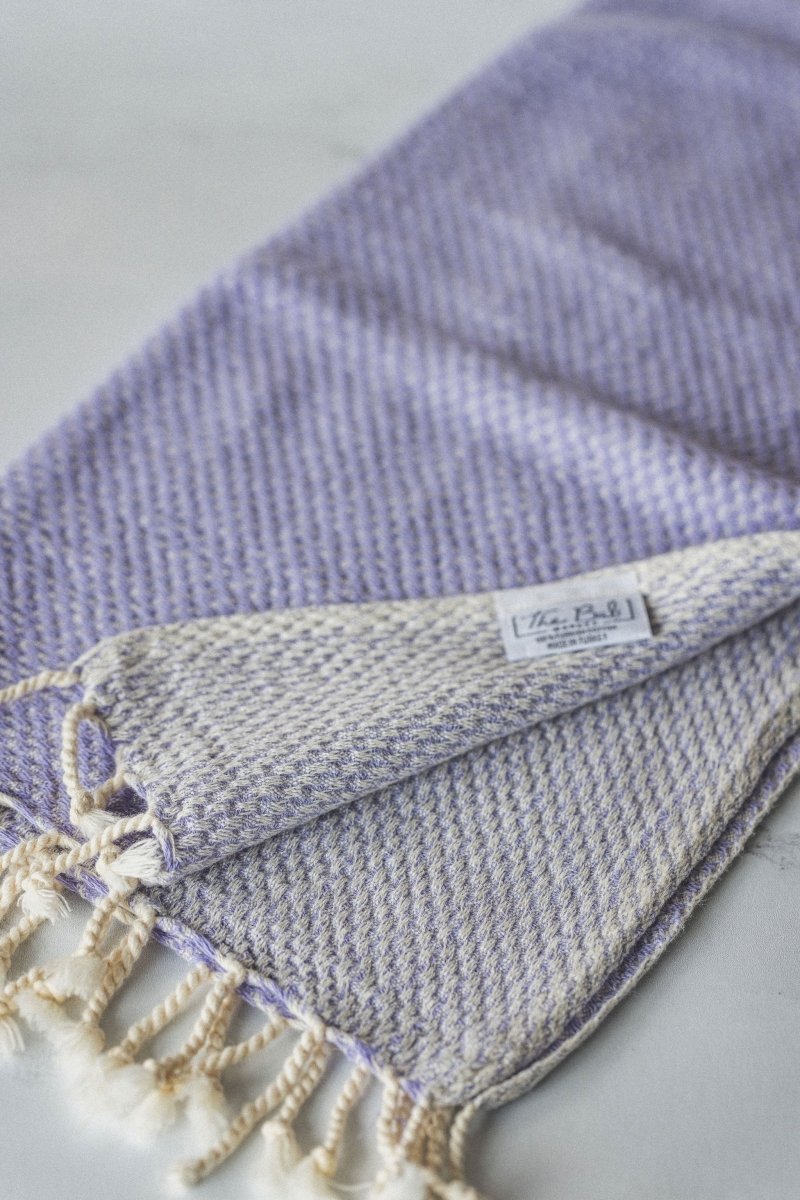 Waffle Weave Hand Towel Collection – 20”x40” Organic Turkish Cotton Towels with Tassels in - Bath Towels & Washcloths photo