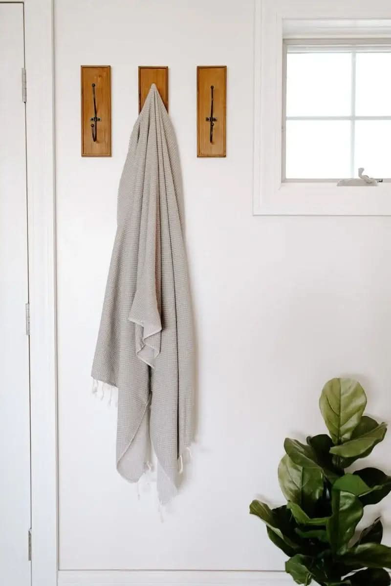 Waffle Weave Turkish Bath Towel – 40”x70” Organic Cotton, Soft & Absorbent - SwagglyLife Home & Fashion