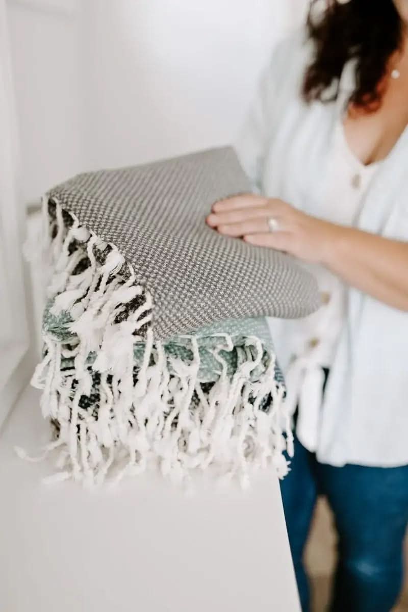 Waffle Weave Turkish Bath Towel – 40”x70” Organic Cotton, Soft & Absorbent - SwagglyLife Home & Fashion