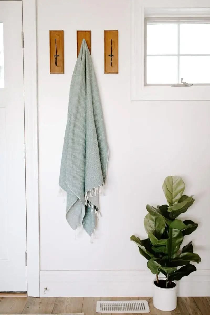 Waffle Weave Turkish Bath Towel – 40”x70” Organic Cotton, Soft & Absorbent - SwagglyLife Home & Fashion