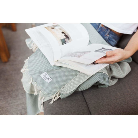 Waffle Weave Turkish Bath Towel – 40”x70” Organic Cotton, Soft & Absorbent - SwagglyLife Home & Fashion