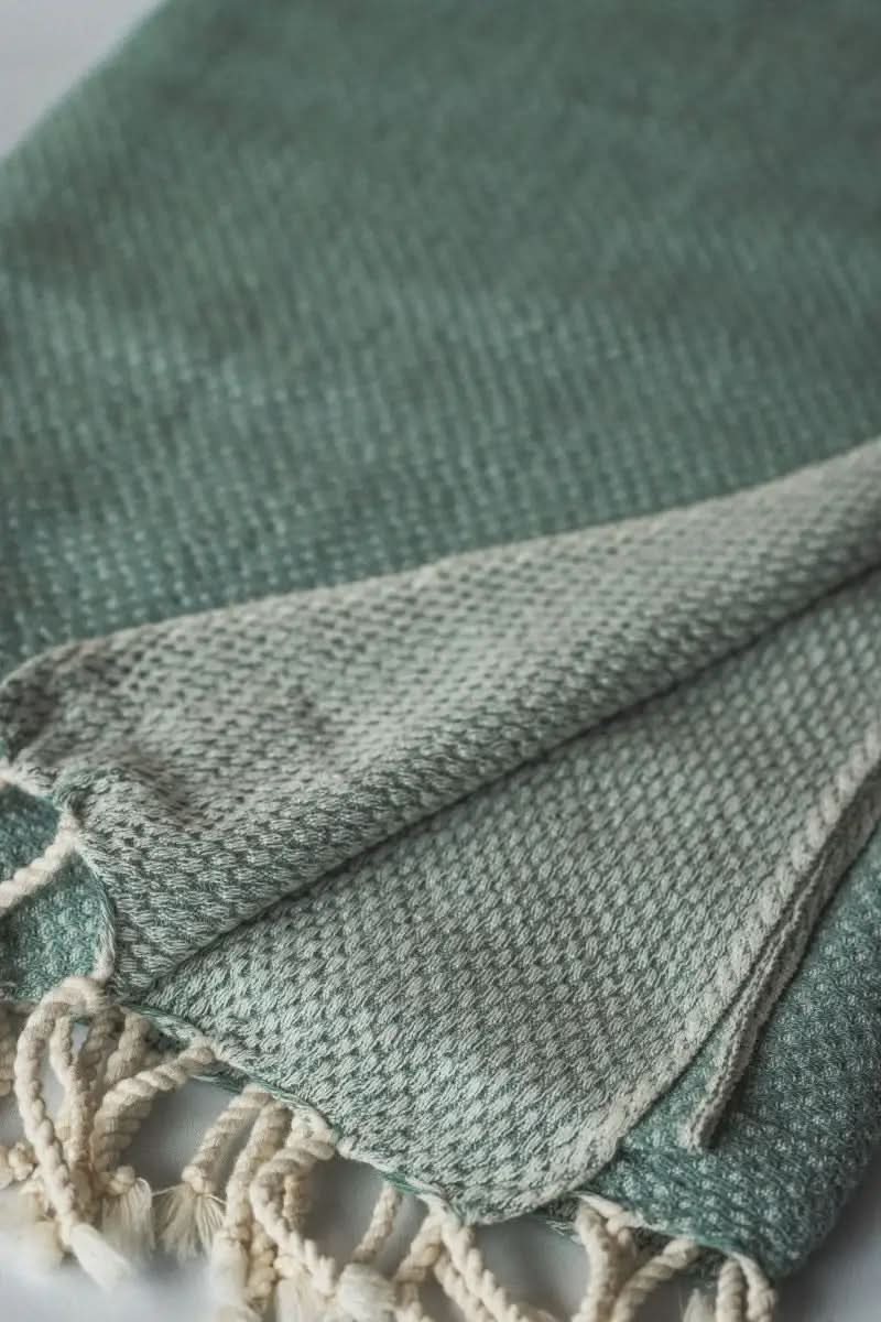 Waffle Weave Turkish Bath Towel – 40”x70” Organic Cotton, Soft & Absorbent - SwagglyLife Home & Fashion