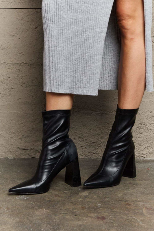 Weeboo Stacy Block Heel Sock Boots in - Shoes photo
