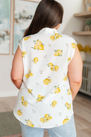 When Life Gives You Lemons Sleeveless Blouse - SwagglyLife Home & Fashion